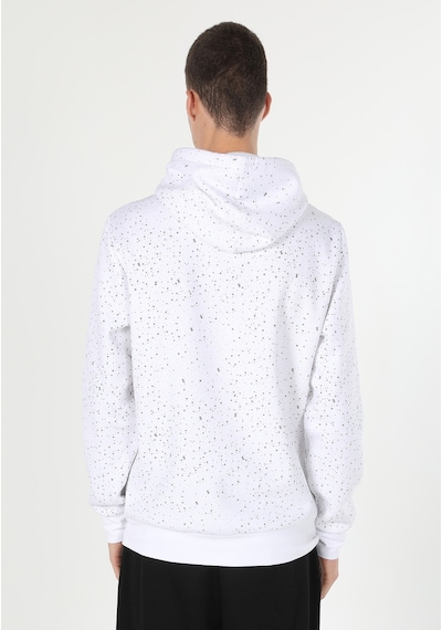 Colin's Colins Regular Fit Kapüşonlu Baskılı Beyaz Erkek Sweatshirt Cl1060038 Beyaz