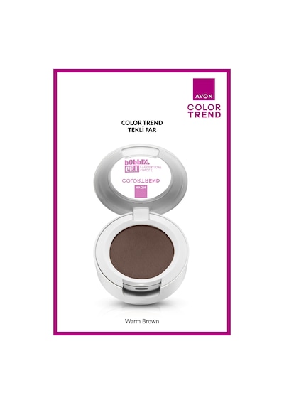 Avon Color Trend Tekli Far Warm Brown