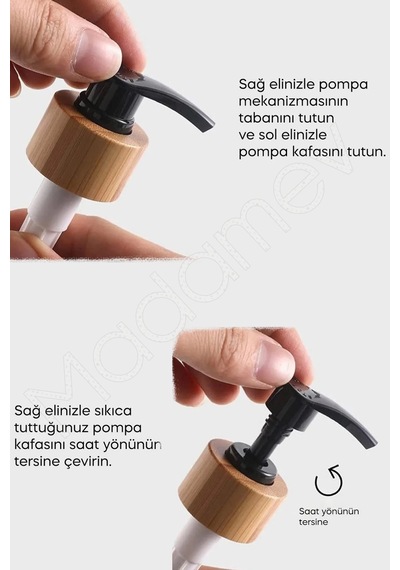 Hands Dishes 2 Li Siyah Beyaz Dekoratif Mutfak Banyo Sıvı Cam Sabunluk Seti 500ml Bambu Stantlı Set Siyah Beyaz