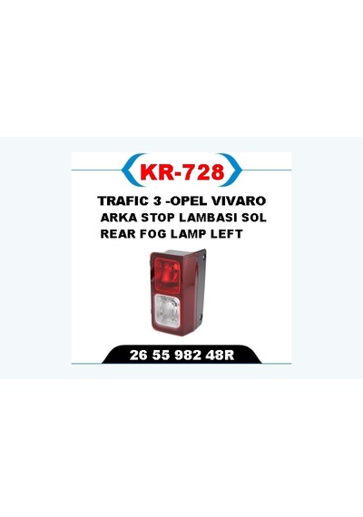 Arka - 64 - Sis Lambası Sol Trafıc 3 - Ece-umay - -opel Vıvaro