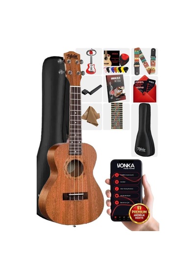 Midex SP-21M Set Maun Soprano Ukulele (Softcase Capo Metod Nota Sticker Askı Pena)