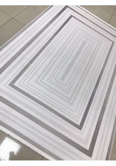 Merinos Halı Vista 76591 095 Serisi Triko Akrilik Salon Oturma Yatak Odası Halısı Gri