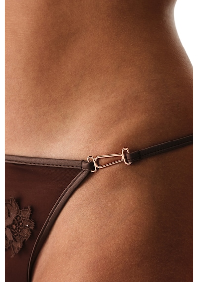 Penti Kahverengi Broderie String Külot