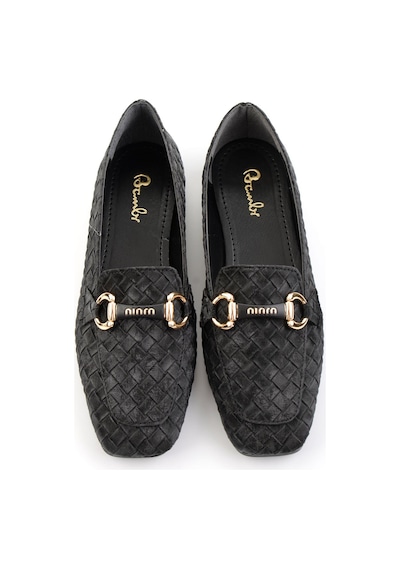 Bambi Siyah Kadın Loafer Ayakkabı K01641023071 Siyah