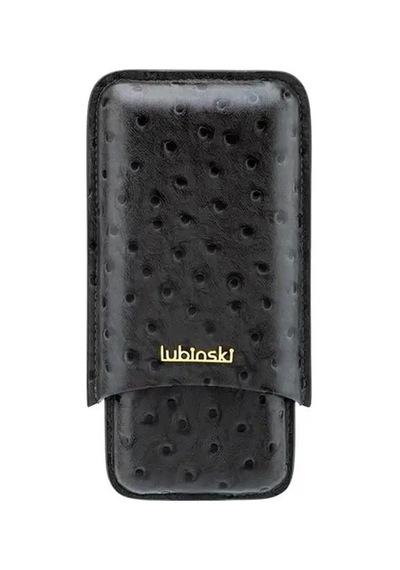 Lubinski Deri 3'lü Puro Kılıfı Siyah Desenli 60 Ring Lb-533