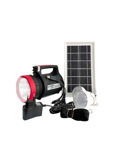 Powermaster Yajıa Yj-1902t Işıldak Güneş Enerji Panelli Kamp Lambası Aydınlatma Ampullu Telefon Şarj Aparatlı