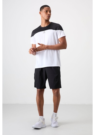 Tommy Life Beyaz Polyester Nefes Alan Dokulu İnce Esnek Standart Fit Erkek Performans T-shirt - 88386 Beyaz
