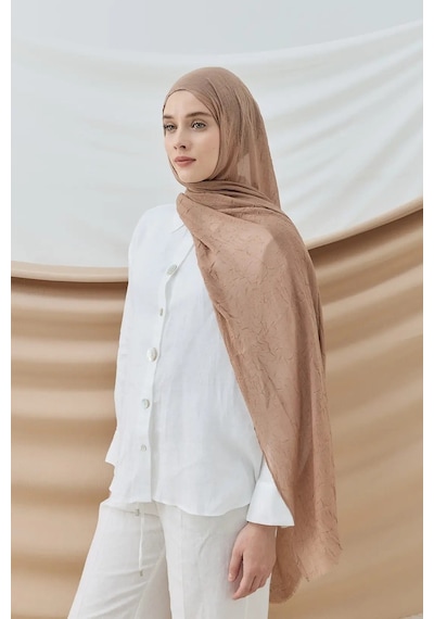 Deserto Fashion Bambu Şal Düz Renk-3549 Çok Renkli