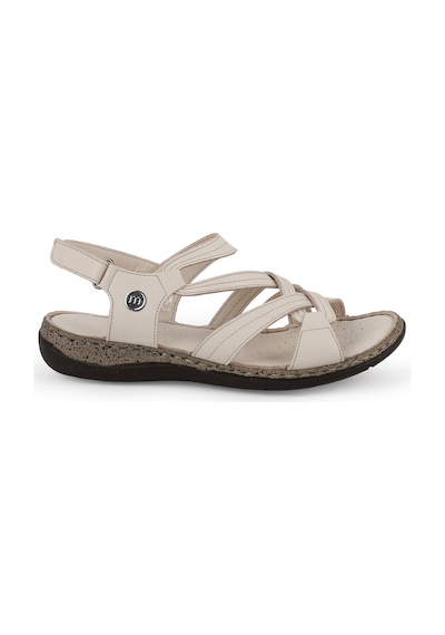 Mamma Mia Kadın Sandalet Günlük Hakiki Deri Anatomik Çapraz Bantlı Cırt Cırtlı 26y-2415 Krem Mamma Mia Kadın Sandalet Günlük Hakiki Deri Anatomik Çapraz Bantlı Cırt Cırtlı 26y-2415 Krem