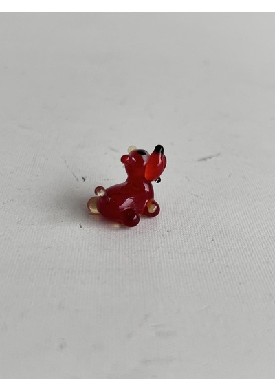 El Yapımı Mini Murano Cam Köpek Biblo A151-01