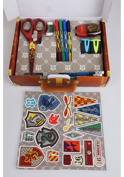 Maped X Dekomus Lisanslı Harry Potter Magic School Collection Özel Kutulu 16 Parça Premium Kırtasiye Seti Altın