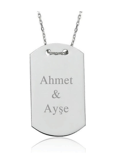 Gümüş Isimli Asker Künyesi Kadın Kolye (510783009) Gümüş Isimli Asker Künyesi Kadın Kolye (510783009)