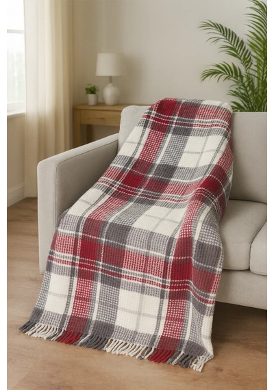 Cozy Skoç Desenli Püsküllü Pamuklu Tv Battaniyesi 130x170 Cm Tek Kişilik Koltuk Şalı Diz Battaniyesi Dekoratif Battaniye Kırmızı Kırmızı Cozy Skoç Desenli Püsküllü Pamuklu Tv Battaniyesi 130x170 Cm Tek Kişilik Koltuk Şalı Diz Battaniyesi Dekoratif Battaniye Kırmızı Kırmızı
