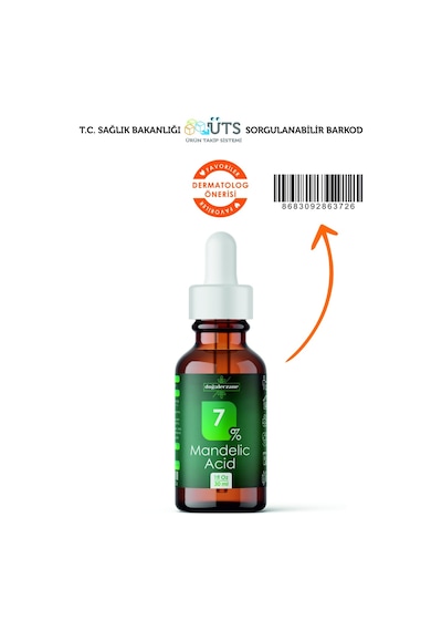 Doğal Eczane %7 Mandelik Asit Cilt Beyazlatma Peeling Serum 30 ML
