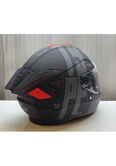 Axxıs Kask Hawk Evo Sv Type Studıo B5 Mat Kırmızı/siyah Kırımızı/siyah
