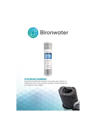 Bironwater Ihlas Aura Cebilon Compact 101 Mc Su Arıtma Cihazı 3'lü Filtre
