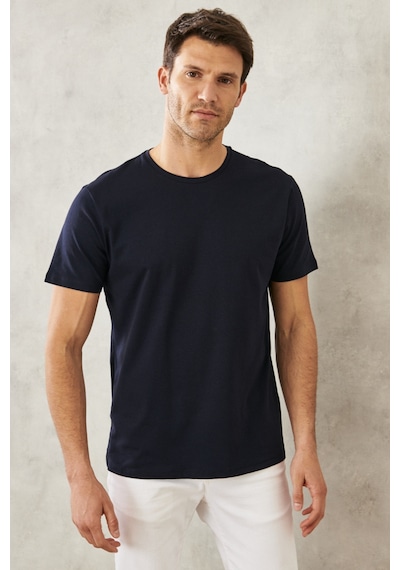 Ac&Co / Altınyıldız Classics Slim Fit Bisiklet Yaka Tişört - 535021126 Lacivert