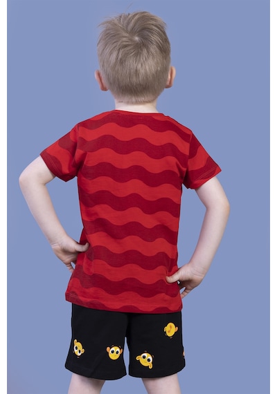 Toontoy Kids Toontoy Erkek Çocuk 2'li Takım Baskılı Bisiklet Yaka Tişört & Beli Lastikli Cepli Şort Kırmızı Toontoy Kids Toontoy Erkek Çocuk 2'li Takım Baskılı Bisiklet Yaka Tişört & Beli Lastikli Cepli Şort Kırmızı