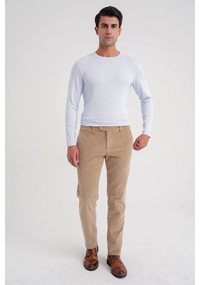 Efor Ts 870 T-shırt Slim Buz Mavı Casual Buz Mavi