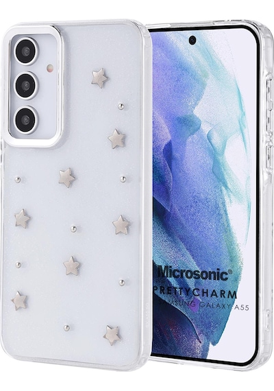 Microsonic Samsung Galaxy Uyumlu A54 Kılıf Prettycharm Star -