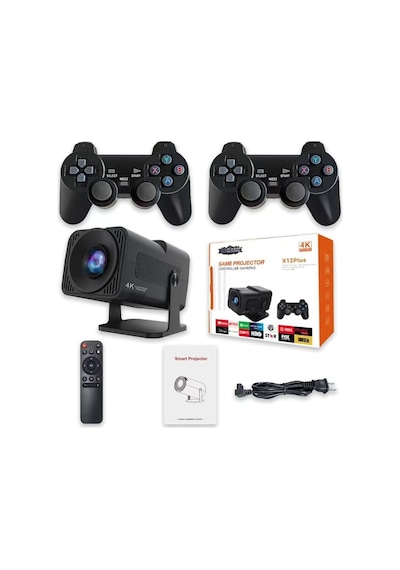 X12plus Android Projektör + Game Projector Ultra Hd 4k Ev Sinema Yansıtma Oyun Projeksiyon Cihazı