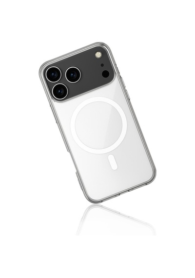 Apple iPhone Uyumlu  17 Pro Max Kılıf Magneticsafe Şeffaf Silikon - Şeffaf