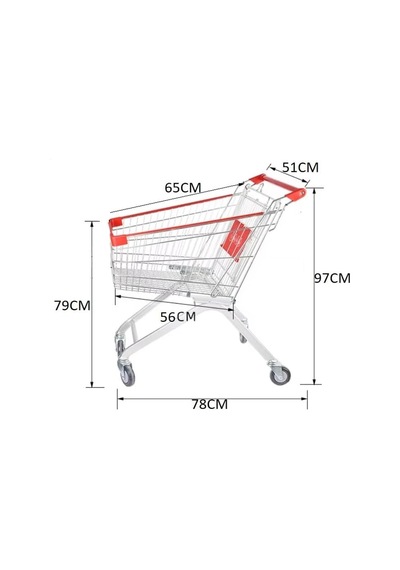 Metal Market Alışveriş Arabası 100 L