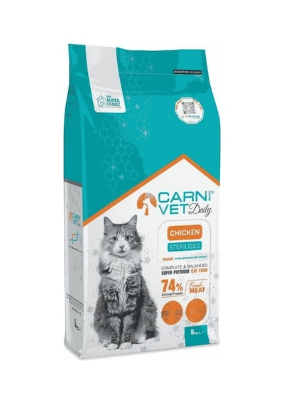 Carni Vet Daily Tavuklu Kısırlaştırılmış Kedi Maması 5 Kg