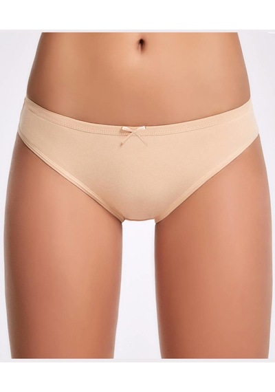 Kadın Fiyonklu Bikini Külot Ten 001