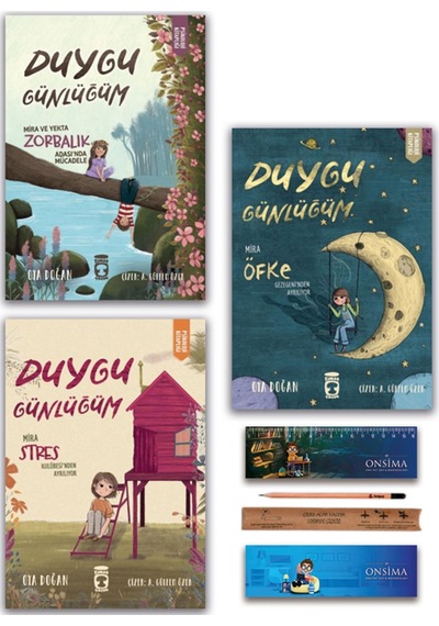Timaş Çocuk Duygu Günlüğüm Mira Ve Yekta Serisi - Psikoloji Kitaplığı Set 3 Kitap