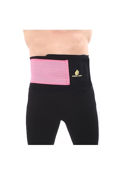Sh Mağazacılık Unisex Termal Terleten  Pembe  Bel Korse Kemer Pembe