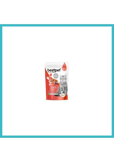 Bestpet Pouch Somonlu Jelly Tahılsız Yetişkin Kedi Konservesi 85 Gr Dfnbez