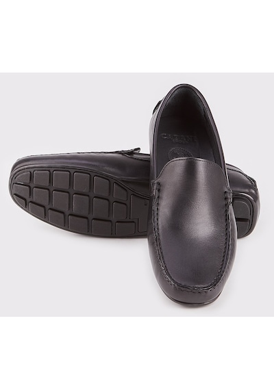 Cabani Hakiki Deri Siyah Erkek Loafer Ayakkabı Siyah (521650104) Siyah