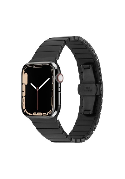 Apple Uyumlu  Watch 7 45 MM Kordon Krd-79 Metal Strap Kayış