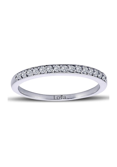 Lova 0,18 Karat Pırlanta Yarımtur Yüzük - 1020213