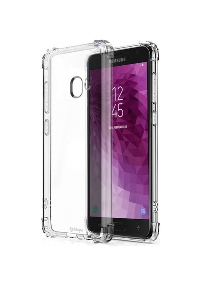 Blogy Galaxy J4 İle Uyumlu Crystal Fit Kılıf Crystal Clear