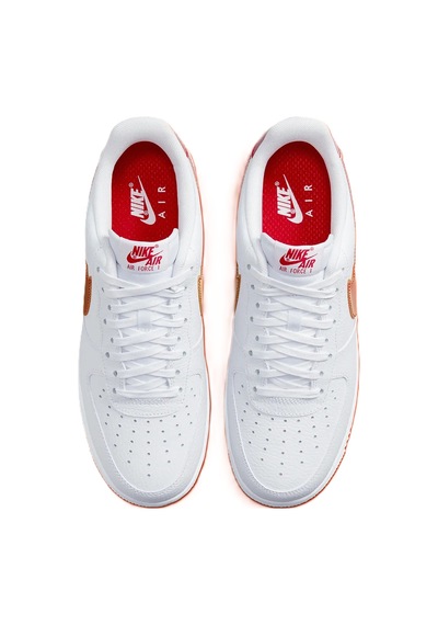 Nike Air Force 1 '07 Jumbo Swoosh Leather Hakiki Deri Erkek Spor Ayakkabı Beyaz Turuncu Nike Air Force 1 '07 Jumbo Swoosh Leather Hakiki Deri Erkek Spor Ayakkabı Beyaz Turuncu