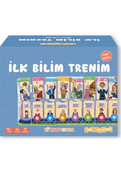 İlk Bilim Trenim - Cırt Cırtlı Yapboz Ve Kitap Seti