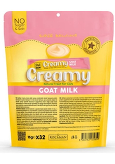 Delibon Creamy Keçi Sütlü Sıvı Kedi Ödülü 15 Gr 32'li Paket