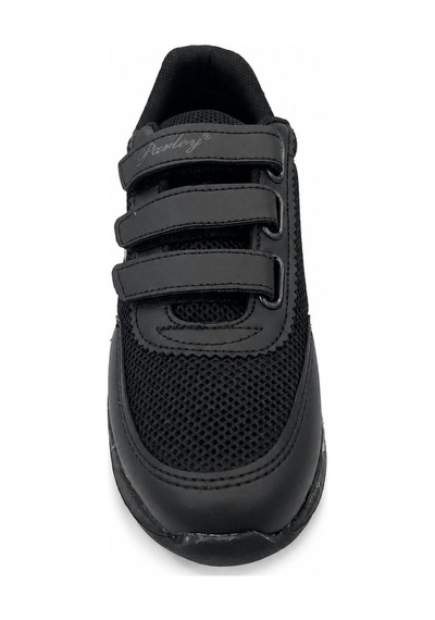 Papucumun Dünyası Kadın Cırtlı Günlük Rahat Yürüyüş Ayakkabısı Sneaker Siyah
