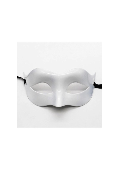Herşeytrend Beyaz Renk Masquerade Kostüm Partisi Venedik Balo Maskesi
