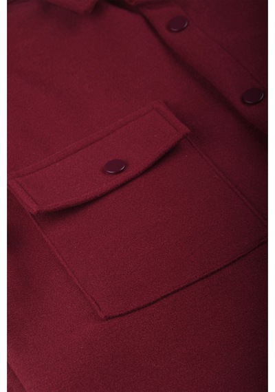 Rizzup Erkek Bordo Premium Kaşe Ceket Şık, Modern Ve Sıcak Tutan Tasarım Ceket Mont 2500559