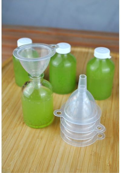 4 Adet Pratik Kolonya Parfüm Yağ Detoks Şişesi Doldurma Hunisi Mini Huni