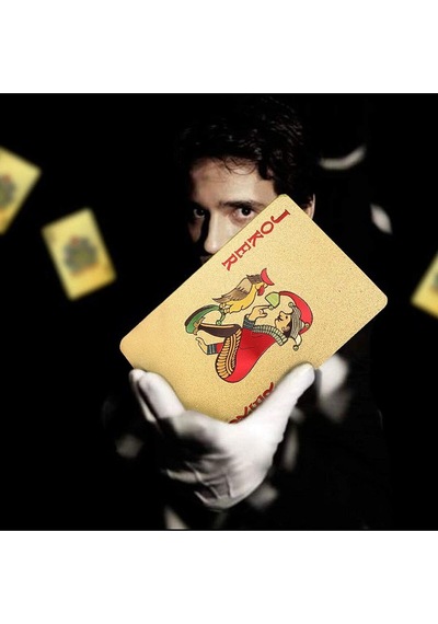 Altın Oyun Kartı Altın Iskambil Kağıdı Gold Poker Kartı Gold Oyun Kağıdı Plastik Su Geçirmez Kart