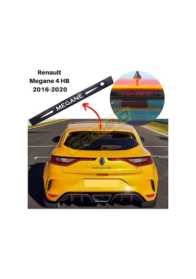 Renault Megane 4 Hb Karbon Arka Fren Stop Lambası Sticker (420632931)