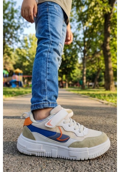 In Step Kasina Unisex Çocuk Günlük Spor Ayakkabı - Cırtlı Ve Bağcıklı Konforlu Sneaker Beyaz In Step Kasina Unisex Çocuk Günlük Spor Ayakkabı - Cırtlı Ve Bağcıklı Konforlu Sneaker Beyaz