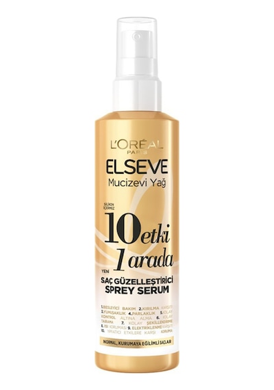 Elseve Mucizevi Yağ 10 Etki 1 Arada Saç Güzelleştirici Sprey Serum 150 Ml 3 Adet