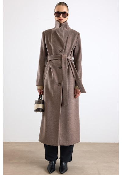 Olcay Mono Kapama Exclusive Uzun Kaban Latte 3175 Krem