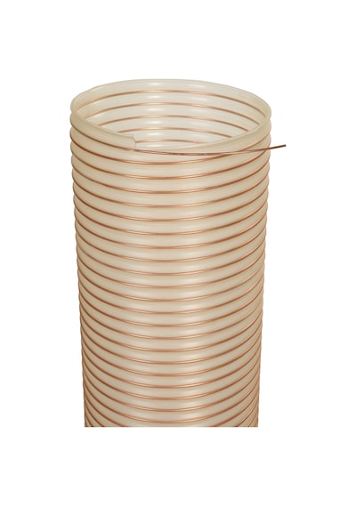 MEGAFLEKS POLİÜRETAN BAKIR TELLİ  ŞEFFAF HORTUM 63MMx10MT PU 070
