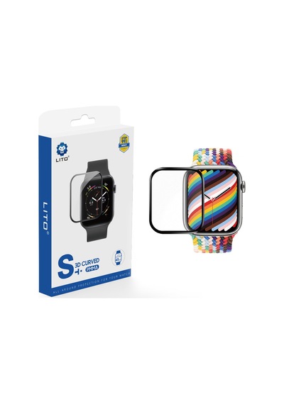 Lito Apple Watch Uyumlu  Ekran Koruyucu, Full Yapışkanlı 41 Mm